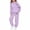 00-Purple394, variant on Lullu Sweatsuit for Girls Casual Active Hoodie Sweatpants Set Sports Outfits, Sizes 2-13