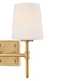 thumbnail image 2 of 56952LCB Hinkley Lighting Saunders - 24W 2 LED Small Bath Vanity-10.75 Inch Tall and 13.75 Inch Wide-Lacquered Brass Finish, 2 of 8