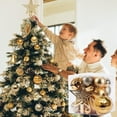 thumbnail image 2 of HBBKVI Gold 3.1" Christmas Balls Christmas Tree Decoration Ornaments Shatterproof Hanging Balls for Birthday Halloween Holiday Wedding Decorations Set of 45pcs, 2 of 9