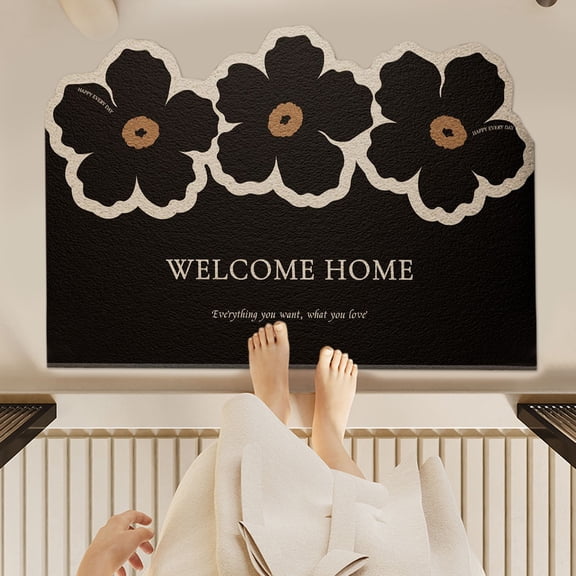 Gumesh Luxury Silk-Touch Entryway Doormat, Non-Slip Heavy Duty, Customizable Size