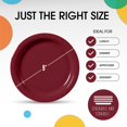 thumbnail image 4 of shiyou-Burgundy Paper Plates 9 Inch 100 Count - Burgundy 9 Inch Paper Plates - Bulk Paper Plates Burgundy Disposable Plates - Disposable Cake Plates Paper Plate Burgundy, 4 of 4
