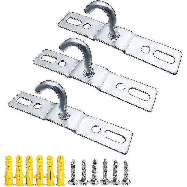 Ganchos de techo de 95 mm para lámpara de techo, placa base, gancho para lámpara de techo, montaje con tornillo, hierro galvanizado resistente para ventiladores de techo de lámparas europeas.
