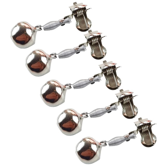 10Uds. Alarma De Peces De Pesca, Campanas De Alarma De Peces De Metal Ajustables, Aparejos Portátiles, 5 Uds.
