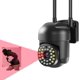 thumbnail image 1 of 4K Full HD Camara de Seguridad WiFi Exterior, Cámara de Vigilancia Exteriores/Interior, IP66 Cámara Inalámbrica WiFi de 360° A Todo Color con Visión Nocturna Acceso Remoto Alerta etc (Negro), 1 of 5