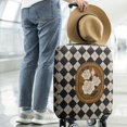 thumbnail image 3 of Travel Luggage Cover Suitcase Protector Fits 18-32 Inch Luggage Wheel Covers Patterned Travel Related Items Flower Luggage Protector Elastic Luggage Anti-scratch Suitcase Cover L, 3 of 5