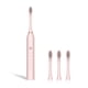 thumbnail image 1 of Cepillo de dientes sonoricos eléctricos 1.5W IPX-7 impermeable 800mAh 6 engranajes Copa de dientes Casa Dispositivo de limpieza de inodoro con 4 cepillos cabezas rosa sidaley HA028219-02B, 1 of 7