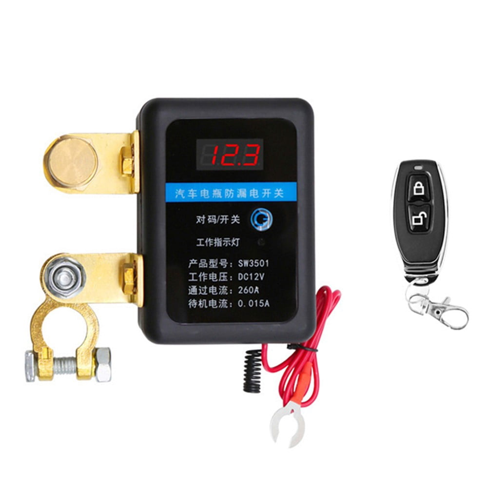 Car Truck Remote Battery Disconnect Switch 12V 260A Switch Automatic Power Off