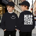 thumbnail image 2 of shqvo Boys Sweatshirts Long Sleeve Crewneck Pullover Tops Valentines Day Gift for Kids Classroom Relaxed Soft Blouse for Little Kid, 2 of 4