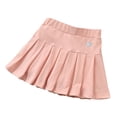 thumbnail image 4 of Falda plisada para niñas, pantalones con pantalones de seguridad, falda a juego, falda de media longitud antidesnudez para niños, moda de verano para niños, 4 of 5