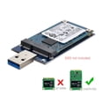 thumbnail image 2 of HUGFEGWE USB 3.0 to mSATA SSD Hard Disk Box Mini PCI-E 1.8" mSATA 52Pin Enclosure Adapter CJ25311-4775, 2 of 8
