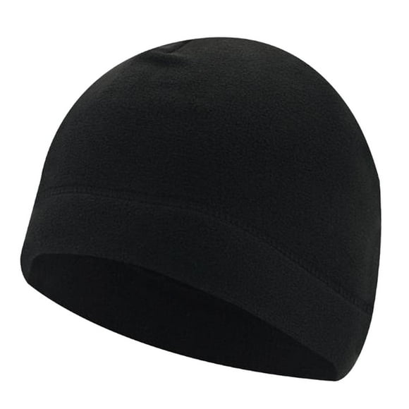 Sombreros de gorro de invierno a prueba Cubierta ligera Orejas Gorros de hombres gruesos Gorros Sombrero de para montar, ciclismo, Negro Hugo Sombrero para correr