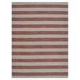 thumbnail image 2 of Rugsotic Carpets Hand Woven Flat Weave Kilim Wool Eco-Friendly 8'x10' Area Rugs Rectangle Cream Pink Contemporary Modern Design Low Pile Indoor Handmade Rug for Living Room, Bedroom D00107, 2 of 3