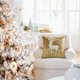 thumbnail image 4 of Adornos navideños, funda de almohada navideña, diseño de Papá Noel, árbol de Navidad, bordado, decoración navideña, funda de cojín con forma retorcida., 4 of 7
