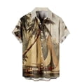 thumbnail image 3 of Camisas gráficas con estampado completo de flores tropicales para hombre, camisas casuales con botones para vacaciones, camisas hawaianas para la playa, blusas sueltas de manga corta para hombre, 3 of 4