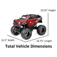 thumbnail image 4 of New Bright (1:10) Ford Bronco Battery Remote Control Heavy Metal 4x4 Red Truck, 21084U Child, 4 of 11