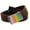 Brown, variant on Girl's School Uniform Sparkly Rainbow Crystal Flip Top Buckle with Canvas Web Belt Small Red