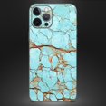 thumbnail image 4 of DesignSkinz Cracked Teal Stone Full-Body Skin Decal Wrap Cover for iPhone 15 Pro, 4 of 9