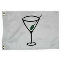 Cocktail Nylon Boat Flag TaylorMade 12 x 8" Boat Drink Party Flag
