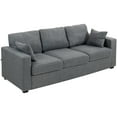 thumbnail image 1 of HOMCOM 3 Seater Sofa with Deep Seat, Modern Upholstered Couch, Dark Grey, 1 of 10