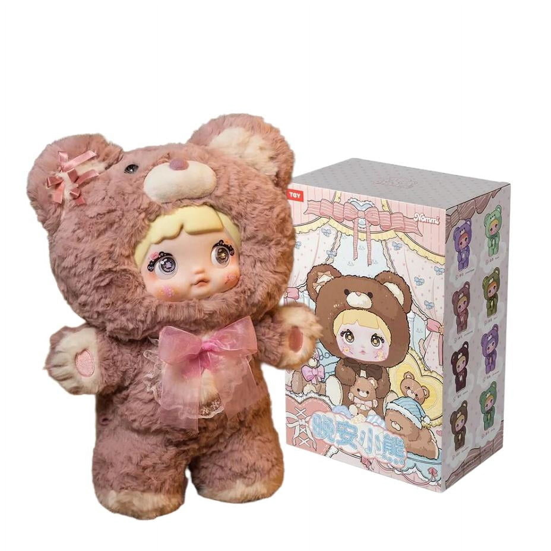 Nommi Good Night Bear 400% Series Blind Box, 13.8'' Plush Nommi Blind Box Figures, Random Design Mystery Box Action Figures, Cute Plush Doll Collectibles Toys Xmas Birthday Gifts for Girls
