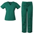thumbnail image 3 of Womens V-Neck Top and Drawstring Pant Medical Scrub Set, Style 7891, 3 of 4