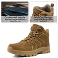 thumbnail image 4 of MeMoride Men's Waterproof Hiking Boots Mid-Top Hiking Shoes for Outdoor Trailing Trekking Camping Walking Shoes, 4 of 6