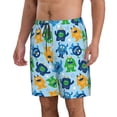 thumbnail image 2 of Balery Cartoon Monster Traje de Baño Estilo Hawaiano para Hombre, Shorts de Secado Rápido con Bolsillos-Large, 2 of 6