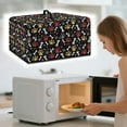 thumbnail image 3 of FOR U DESIGNS Dog Paw Bone Print Microwave Oven Dust Cover Wear-Resistan Lid for Air Fryer Toaster Oven Dust-Proof Microwave Oven Folding Covers, 20.9 x 15.7 x 12.4 inches-L, 3 of 8