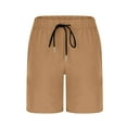 thumbnail image 4 of HAOTAGS Girls Swim Shorts, High Waisted Double-layer Quick Dry Bench Shorts Brown 12-13 T, 4 of 5
