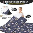 thumbnail image 3 of Pioneer Flower Floral Print Pattern Toddler Nap Mat for Teens Preschool Daycare, Teens Sleeping Mat Bag, Toddler Sleeping Bag with Pillow, 3 of 6