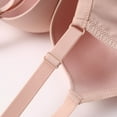 thumbnail image 6 of Womens T-Shirt Underwire Bra Push up Bras Full Cover Wireless Supportive Everyday Bralettes Seamless Sports Bra Beige M, 6 of 6