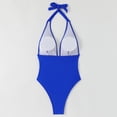 thumbnail image 4 of Traje de baño de 2 piezas para mujer, trajes de baño para mujer, bikinis de cintura alta con cordón ajustable, traje de baño de una pieza fruncido para mujer, 4 of 7