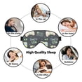 thumbnail image 7 of PAYOHTO Cute Joystick Doodles Text Soft Sleep Mask Comfort Pure Silk Eye Cover for Travel Office Camping, 7 of 7