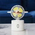 thumbnail image 1 of Ganfancp Ventilador de Escritorio Ventilador Potente Pequeño Ventilador Portátil 3 Velocidades Usb Ventilador de Mesa para Niños Niñas Mujer Hombre Casa Oficina Exterior Rebajas Flash Deals 1X Ventil, 1 of 7