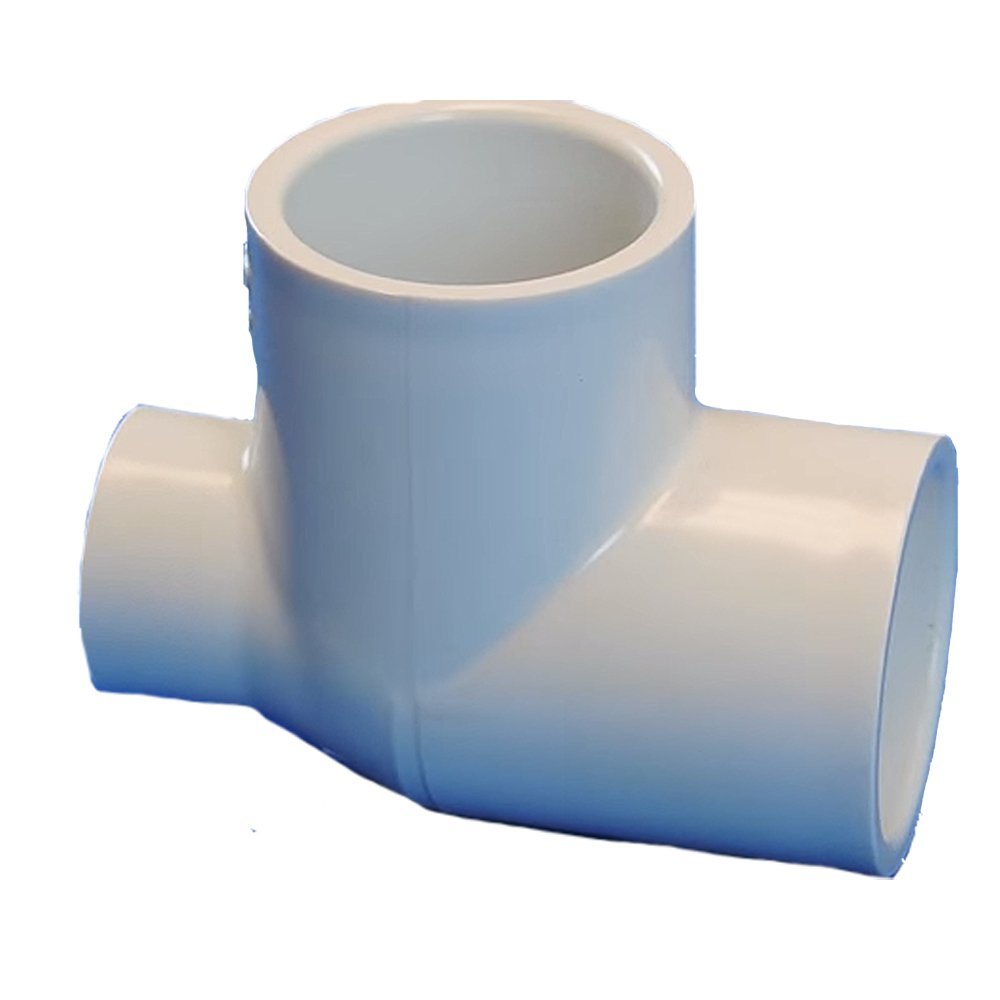 Schedule 40 PVC Pipe Reducing Slip Tee Fitting (2 x 1/2 x 2) 401247