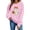 Pink, variant on Hulanddfd Womens Sweatshirt Pink Ghost Pumpkin Print Pullover, Cute Bow Graphic Crewneck Long Sleeve Top, Halloween Casual Sweater