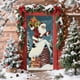thumbnail image 5 of Cubierta Navideña para Puerta Yww250909006 | Decoración Navideña de Papá Noel (90 X 200 Cm) | Tejido de Poliéster y Licra | Fondo para Fiestas Navideñas | Mantel para Puerta de Entrada, 5 of 6
