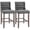 Gray 933, variant on Wooden Dining Chairs, HOMCOM Rattan Bar Stools Set of 4, 26" Counter Height Barstools, Boho Kitchen Island Stools with Breathable Wicker Seat and Back, Yellow, Yellow Dining Chairs