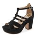 thumbnail image 1 of Huarache plataforma Mujer tacón ancho Negro Castalia 8 318-74, 1 of 1
