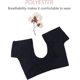 thumbnail image 4 of Chaleco para el sudor, chaleco interior, chaleco reutilizable, axila, almohadillas para el sudor, escudos, chaleco protector para el sudor lavable para mujer, negro, talla M, 4 of 4