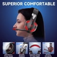 thumbnail image 5 of Gaming Headset Wired for PS5 PC PS4 Switch, Over Ear Gaming Headphones with Surround Noise Cancelling Mic/RGB/3.5mm for Xbox/Red, 5 of 9