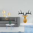 thumbnail image 2 of Escultura De Estantería Con Astas De Hojas, Cabeza De Ciervo Moderna, Adorno Para El Hogar, La Oficina, Decoración Navideña Y Regalo Coleccionable único Para Inauguración De La Casa., 2 of 8