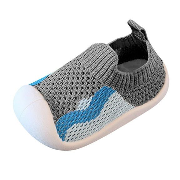 Baby Shoes Walking Leisure Shoes Mesh Soft Bottom Breathable On Sport Shoes Socks Shoes Girls' Sneakers,Size 2 Years-2.5 Years