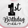 thumbnail image 4 of Inktastic 1st Birthday One Year Old Girls Girls Baby Bib, 4 of 4