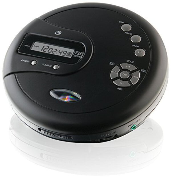 GPX PC332B Portable Personal Wireless CD Player with FM Radio 