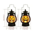thumbnail image 4 of PEIBang Halloween Pumpkin Lantern with Flickering LED,Orange Portable LED Night Light,Vintage Halloween Lamp Handheld Lantern Oil Lamp for Halloween Decorations Indoor Outdoor, 4 of 6