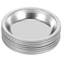 UPKOCH round color palette Paint Mixing Palette Stainless Steel Manicure Enthusiasts Small 8pcs