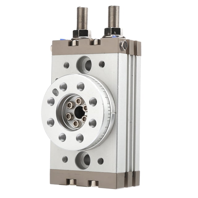 Actuador rotativo neumático de doble efecto, tipo piñón y cremallera, cilindro de aire de 20 mm MSQB20A