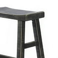 thumbnail image 3 of Rena Bar Height Bench- Trestle Legs with Footrests- Mahogany Wood, 3 of 6