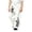 White, variant on Y2k Baggy Sweatpants Boy and Girls Gothic Graphic Elastic Waist Wide Leg Track Pants Drawstring Athletic Joggers with Pockets